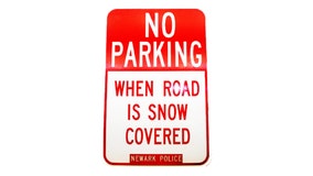 Free parking lots in Newark during snow storm