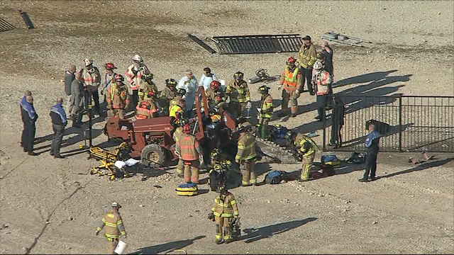 Frisco construction worker's leg amputated to free him from trenching machine