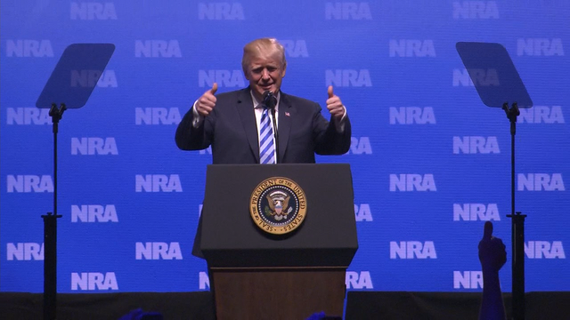 Trump, Pence speak at NRA convention in Dallas