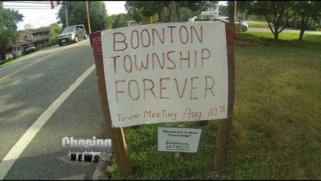 Boonton Township name change on the table