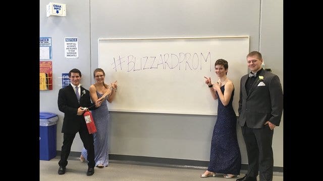 BLIZZARD PROM: Forest Lake Fire Department opens doors to prom goers
