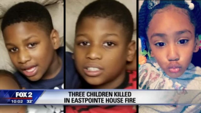 Three children killed in Eastpointe house fire