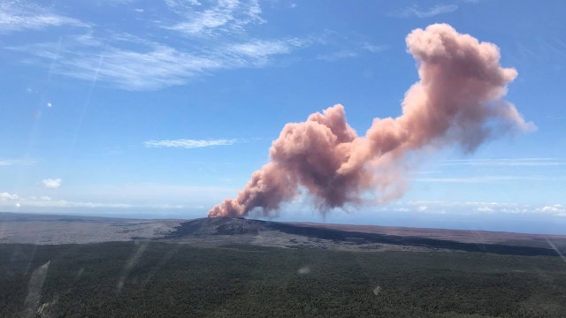 Lava spews from Hawaii's Kilauea volcano