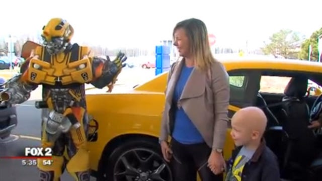 5-year-old battling brain tumor gets surprise Transformers party