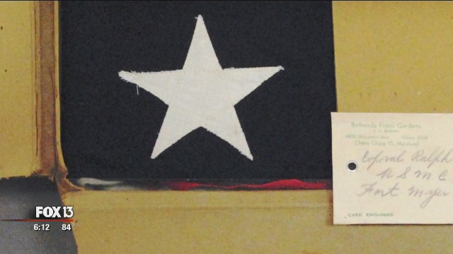 Burial flag sold at FL flea market returned to soldier's relative in PA