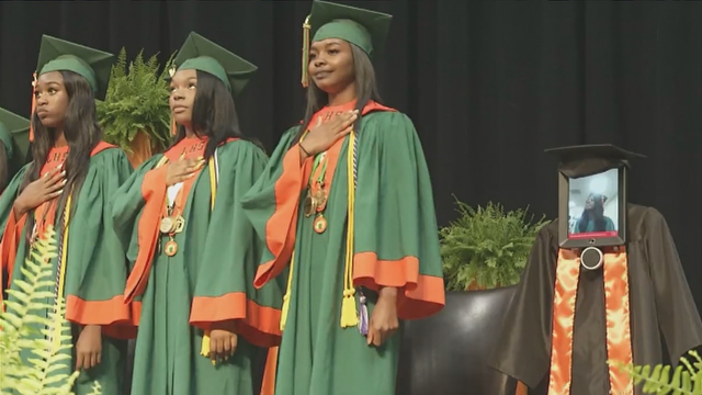 Student finds creative way to receive diploma from her hospital bed