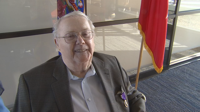 World War II POW honored with Purple Heart after 73 years