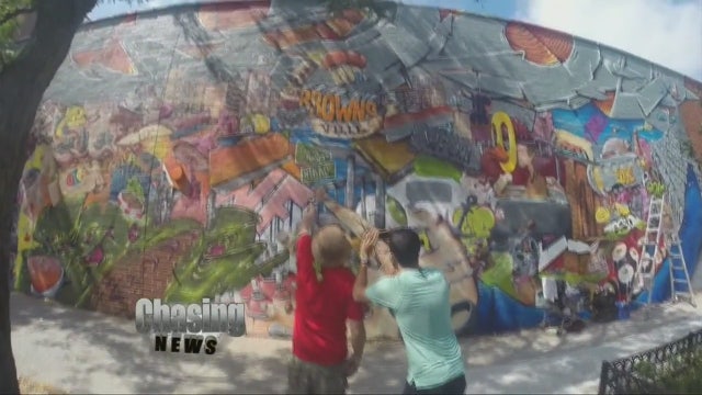 A mural grows in Brooklyn