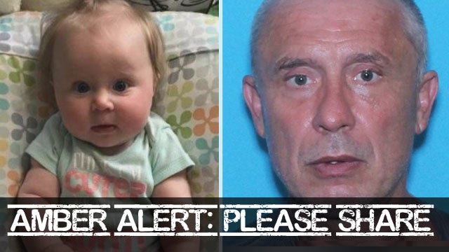 AMBER Alert: 7-month-old girl abducted by sex offender from Virginia gas station, police say