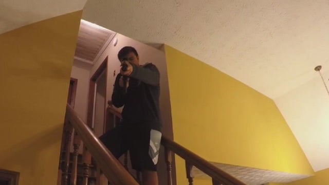 Teen Uses Rifle to Scare Off Burglars