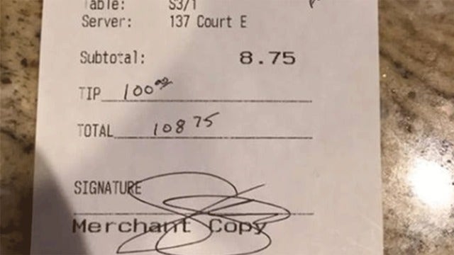 Dad says NJ cop left pregnant daughter $100 tip