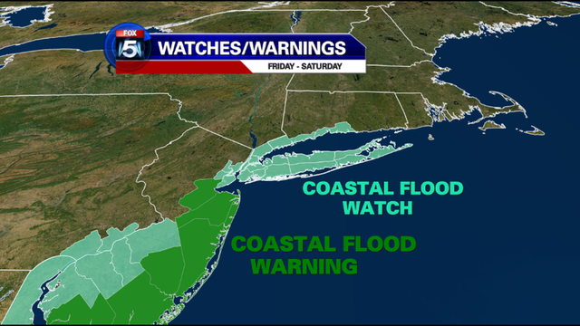 High winds, heavy rain pound coastal NJ; flooding possible
