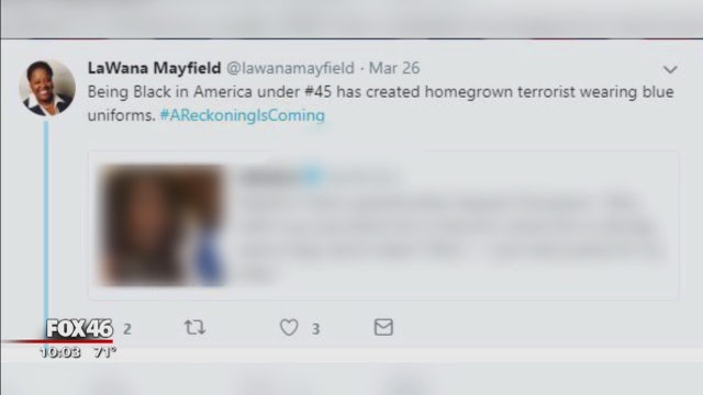 Charlotte city councilwoman compares police to terrorists in tweet
