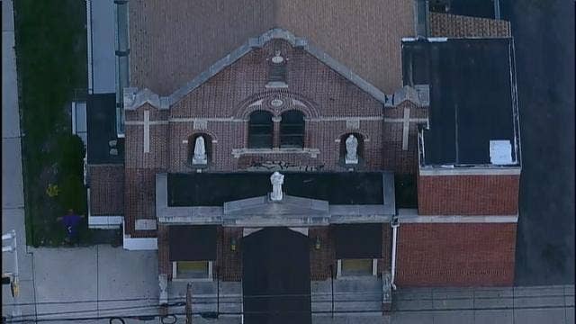 Church ceiling collapses days before Easter services