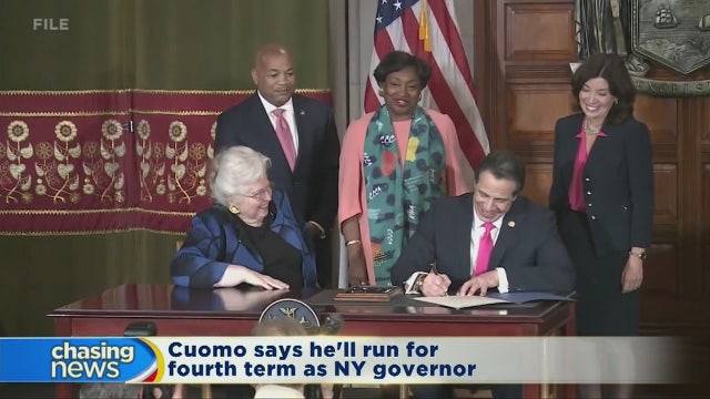 Cuomo says he'll run for fourth term
