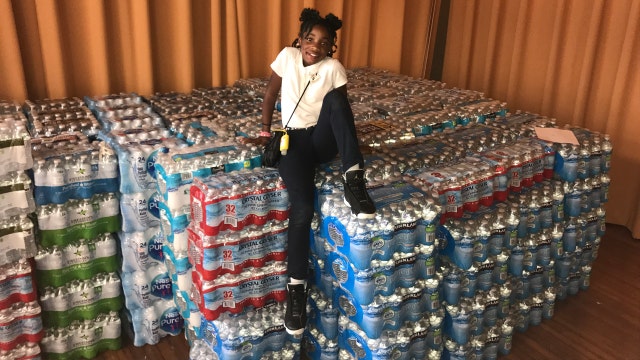 For her 12th birthday, Maryland girl collects 500 cases of water for Puerto Rico victims