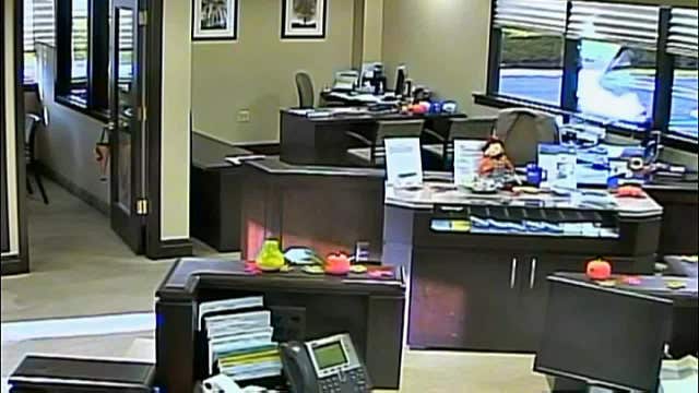 Deer crashes into bank window in New Jersey