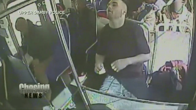 VIDEO:  Man shoots up, passes out on bus