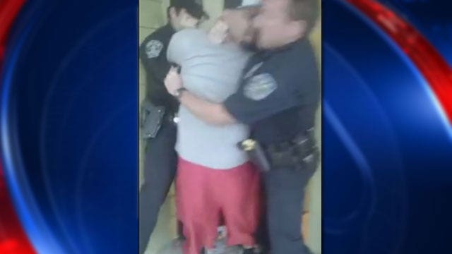 Dramatic video of suspect charged with resisting arrest goes viral