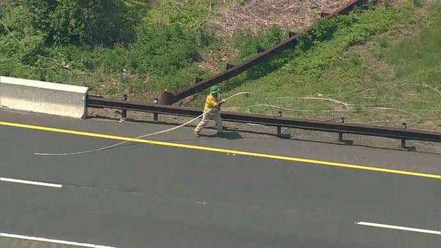 2 workers injured by downed wires on Garden State Parkway