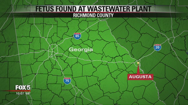 Coroner: Fetus found at Georgia wastewater treatment plant
