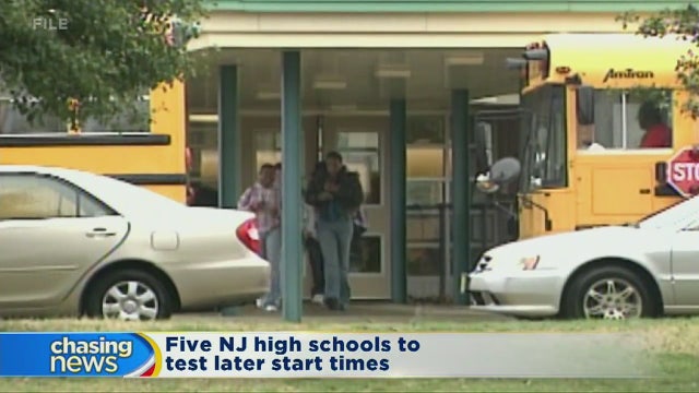 Five NJ high schools to test later start times