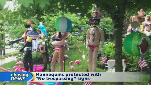 Flags and fishnets for the Fourth of July