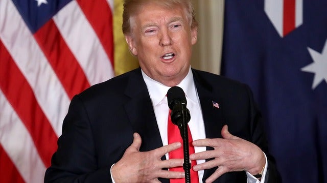 President Trump says he would have run into school unarmed