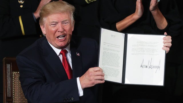 Trump to quickly sign veterans care bill if Congress passes