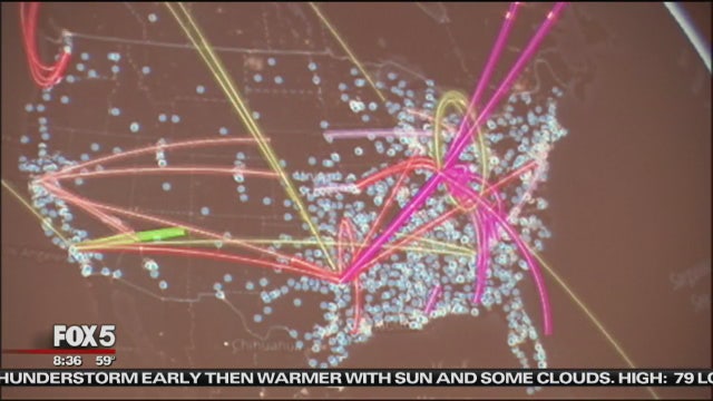 Operations center in NJ tracks global cell usage