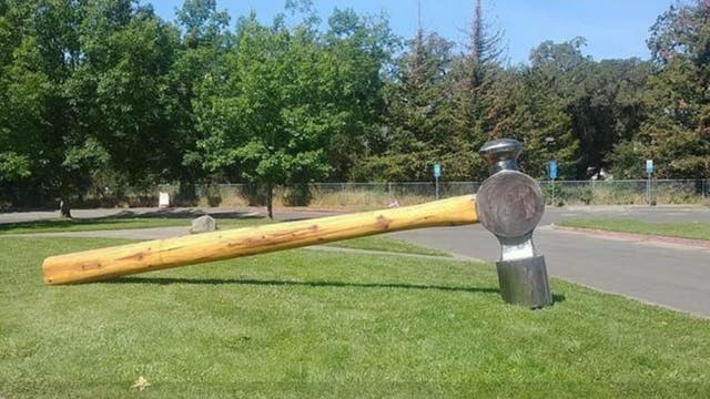 'Tool' steals giant hammer in Healdsburg