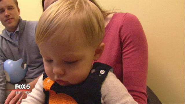 Tiny helmet helps reshape Georgia newborn's head