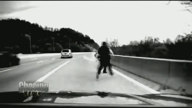 Hero cop saves suicidal man