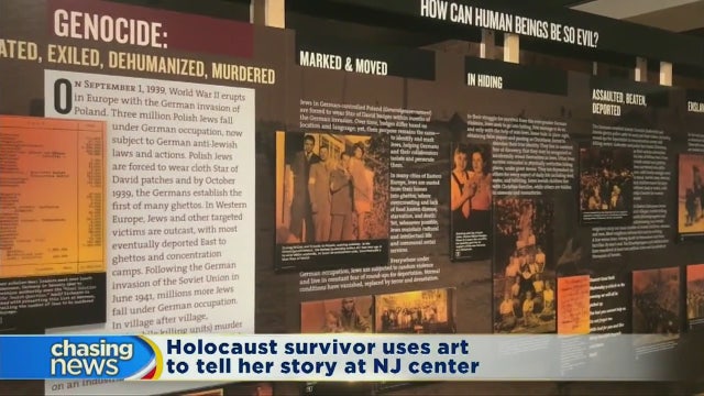 Holocaust survivor uses art to tell her story