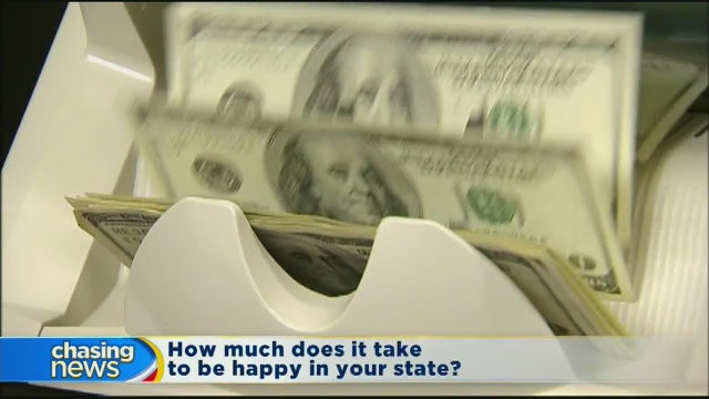 How much money does it take to be happy in your state?