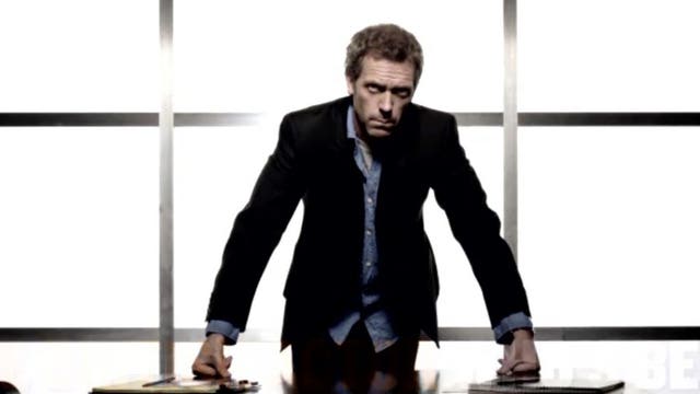 Hugh Laurie is trying to get a lost Christmas gift to the right house