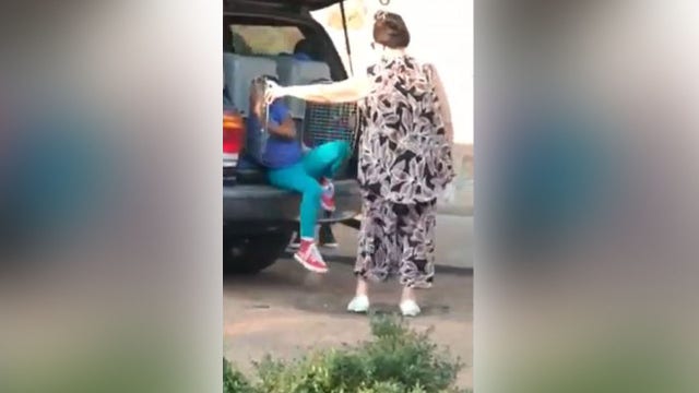 Police: Woman drove with 2 children in pet kennels, arrested