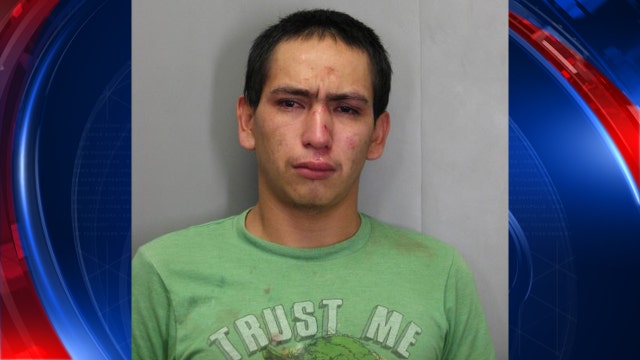 Man wearing 'Trust Me' shirt arrested along with another suspect for stealing car