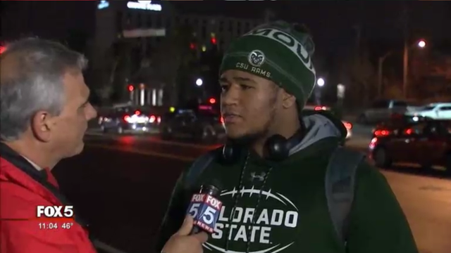 Stranded traveling football player gets help from total strangers