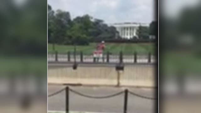 Man attempts to jump White House fence, drops backpack, police say