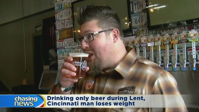 Man on beer-only diet during Lent