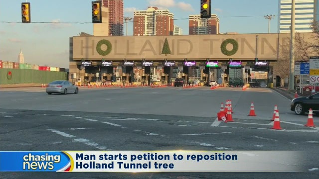 Man starts petition to move Holland Tunnel tree