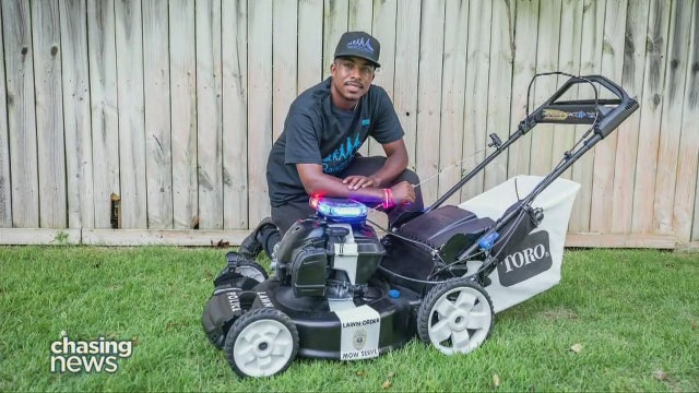 Man turns lawn care into community care