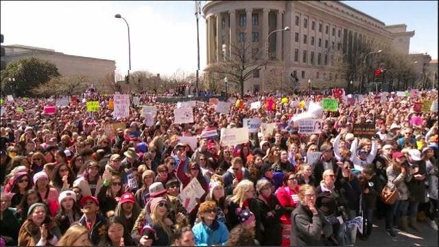 Thousands gather in cities across the country for March For Our Lives demonstrations