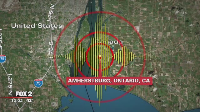 Metro Detroit shakes from 3.6 earthquake in Amherstburg Canada