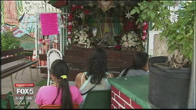 NJ officials say makeshift shrine needs to go