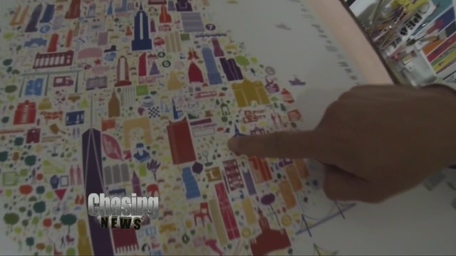 NYC tourist map shows sights unseen
