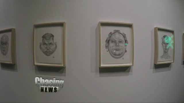 NYPD Sketchers work on display