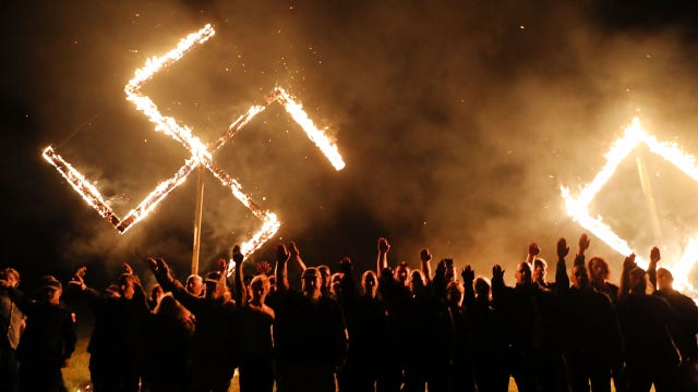 Neo-Nazis hold swastika burning in west Georgia town after Newnan rally
