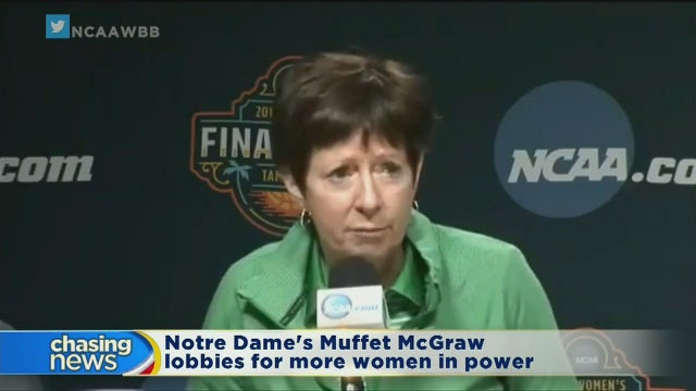 Notre Dame coach lobbies for more women in power